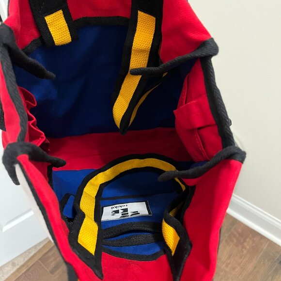 Tokiké *Colorblock Expandable Tote* | Geometric | Dust Bag Included | Adjustable - Picture 10 of 16